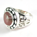 Beautiful Rhodochrosite Gemstone 925 Sterling Silver Ring Jewelry